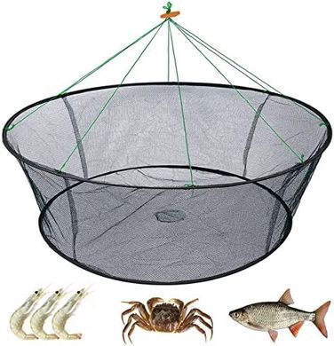 Foldable Fishing Net Trap for Minnows, Lobster, Shrimp
