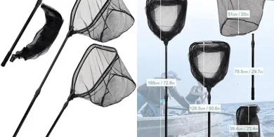 Avlcoaky Extra Large Telescoping Fishing Net (72.8", 44lb capacity)
