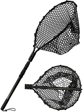 Heavy-Duty Retractable Fishing Net for Saltwater & Kayak