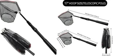 Collapsible Fishing Net with Telescoping Handle (Multi-Size)
