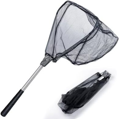 Foldable Telescopic Fishing Net: Durable Nylon, Easy Catch & Release
