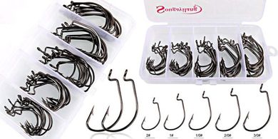 Sougayilang High-Carbon Steel Fishing Hooks with Box
