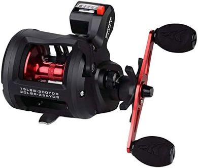 KastKing ReKon: Powerful saltwater baitcasting reel (up to 30 lbs drag).
