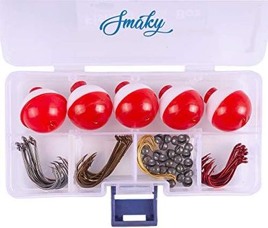 Smaky 80-Piece Beginner Fishing Tackle Kit
