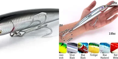 Dr. Fish Deep Diving Jerkbait Lures for Tuna, Mackerel, and Striper
