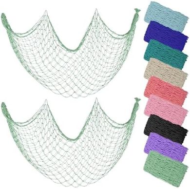 Green Decorative Fishing Net: Photo & Art Display