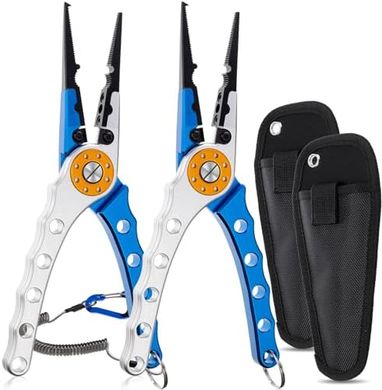 Lasnten Fishing Pliers & Braid Cutters with Sheath: Fishing Gear