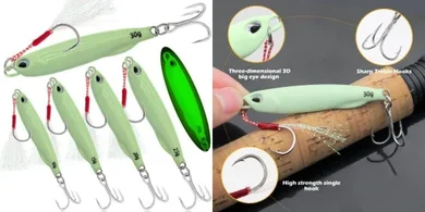 Metal Fishing Jigs & Spoons: Versatile Lures for Bass, Trout & More