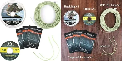 Maxcatch Fly Line Combo: WF Floating, Backing, Leader, Tippet (1-10wt)
