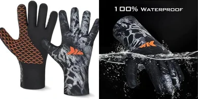 KastKing IceRiver Waterproof Winter Fishing Gloves