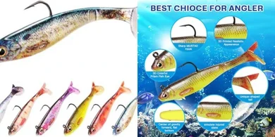 Pre-rigged swimbaits & lures for bass, walleye, & saltwater.
