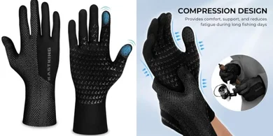 KastKing Grip Logic Fishing Gloves: Lightweight, 4-Way Stretch Winter Liners
