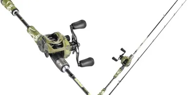Sougayilang Camo Baitcaster Combo: Graphite Rod & Reel
