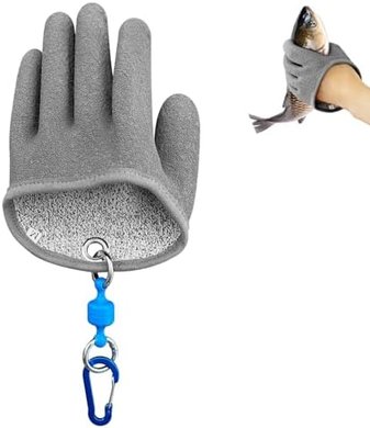 Magnetic Release, Puncture-Resistant Fishing Gloves for Men