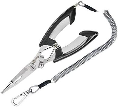 Booms Fishing Pliers: Lightweight Stainless Steel, Cuts Braid, Removes Hooks