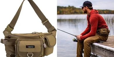 Piscifun Adjustable Waist Pack: Multi-function, Water-Resistant Fishing Bag