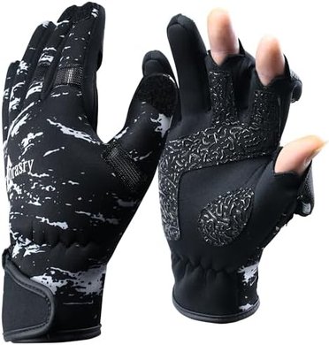 Neoprene Touchscreen Fishing Gloves: Warm, Versatile for All Weather