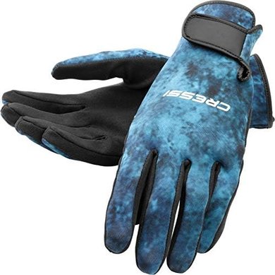 Cressi Camo Neoprene Spearfishing Gloves: Hunter Gear
