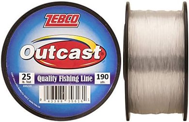 Zebco Outcast: Strong, Low-Stretch Monofilament Line