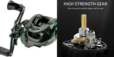 YKLP Baitcasting Reel: 18+1BB, Magnetic Brake, 7.1:1 Gear Ratio
