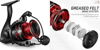 Piscifun Flame Spinning Reels: Lightweight, High-Drag Fishing Reels (500-5000 Series)