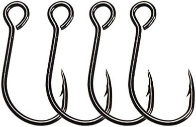 Fishing Hooks: 30 Pack, Sizes 2/0 - 8#