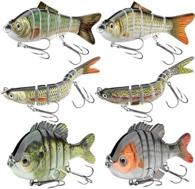 CHSMONB Lifelike Jointed Swimbaits: Freshwater & Saltwater Fishing Lures