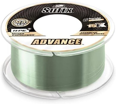 Sufix Advance Green Monofilament Fishing Line (250-330 yds)
