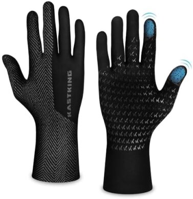 KastKing Grip Logic Fishing Gloves: Lightweight, 4-Way Stretch Liners