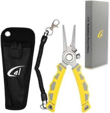 Danco 7.5" Stainless Steel Fishing Pliers with Carbide Cutters