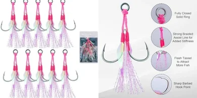 Goture Glow Assist Hooks: Jigging Kit for Saltwater
