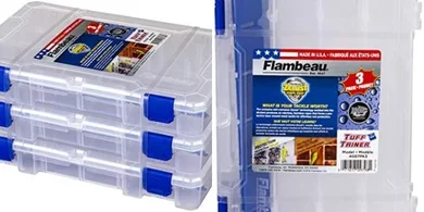 Flambeau Outdoors 3-Pack Tackle Boxes with 36 Dividers & Rust Protection
