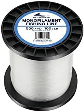 BLUEWING Invisible Monofilament Fishing Line (6-400 lb, 50-3000 yd)