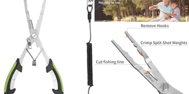 Stainless Steel Fishing Pliers: Durable, Non-Slip Grip, Braid Cutter