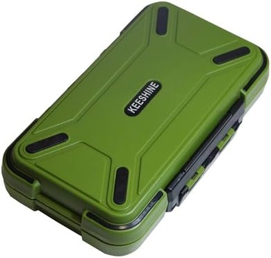 Double-Sided Fishing & Jewelry Tackle Box with Adjustable Dividers
