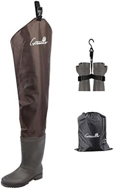 Greenwater Waterproof Hip Waders with Boots for Fishing & Hunting