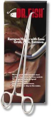 Dr. Fish Hook Remover: Stainless Steel Locking Forceps