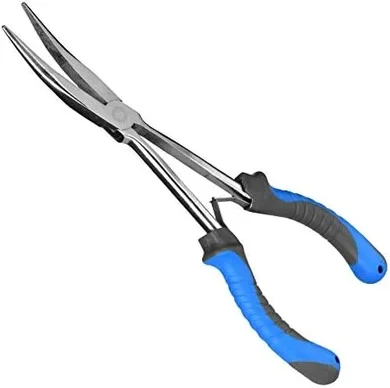 Booms F05 Long-Nose Fishing Pliers: 11" PTFE-Coated Hook Remover
