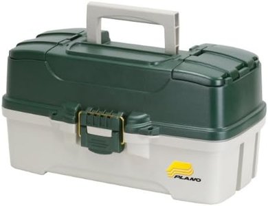 Plano 3-Tray Tackle Box: Dual Access, Dark Green, Premium Storage
