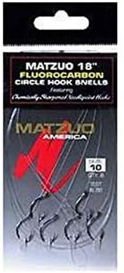 Matzuo Black Chrome Fluorocarbon Circle Hooks
